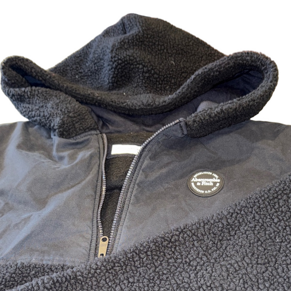 Abercrombie & Fitch Other - Abercrombie & Fitch Kids XL Black Sherpa Jacket